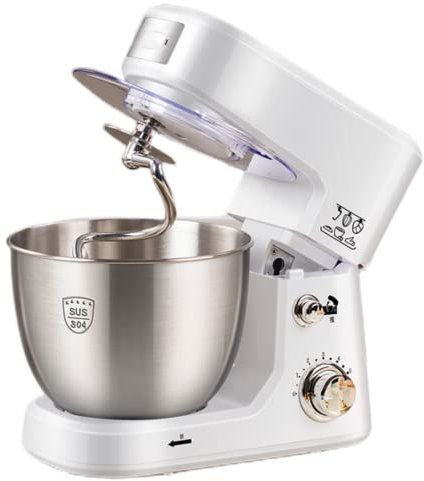 Kitchen Aid Stand Mixers, Stand Mixer, Food Mixer, Electric Dough Mixer 6 Qt White Professional 6000 HD Bowl-Lift Stand Mixer 4L 6 Speed Fit for Kitchen Restaurant