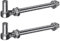 Insaga Tor Scharnier M16, 2er Schwerlast Feld Torscharnier 16mm Haken zu Bolzen Pin Aufhänger Edelstahl Metall Garten Torangel für Bauernhof Tor/Gartentor/Zauntor/Holzzaun/Einfahrt, 440lbs, 25.4cm