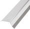 Daprona Attika Blech, Traufenblech 2m, 35mm Silber Dacheindeckung aus Aluminium, geeignet für Attika, Ortgang, Traufbohle, Anwendbar für Flachdach und Steildach