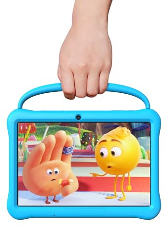 BAKEN Kids Tablet for 10 inch Android13 Tablets RAM 2GB+64GB, WiFi, GMS, IPS, Google Plays, Games, Android Tablets with Parental Control, Learning Educational Toddler with Silicone Case(blue)