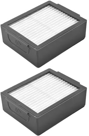TALENTEC home : 2x Filtro HEPA di ricambio compatibile con iRobot. Per Roomba serie E, I e J : Modelli: i3, i3+, i4, i4+, i5, i5+, i6, i6+, i7, i7+, i8, i8+, j7, j7+, E5, E6, Plus : nera e bianca