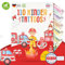 MeinBaby123 110 hautfreundliche Kinder Tattoos Feuerwehr, Feuerwehr Tattoo Kinder, Kindertattoos zum Aufkleben, vegan & made in Germany (Feuerwehr)