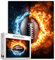 Tucocoo 1000 Teile Puzzle für Erwachsene - American Football Jigsaw Fantasy Fire Art - Anspruchsvolle Familienaktivität, Lernspiel, DIY Handwerk, Wanddekoration, Geschenke