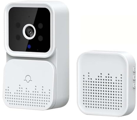 Smart Video Doorbell - Doorbell Camera Wireless HD Camera IR Alarm Security Door Bell Wi-Fi Intercom for Home
