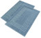 nice homeit – Set 2 Tappeti da Bagno in Spugna - 100% Cotone - Tappetini da Bagno per Doccia di Alta Qualità – Extra Morbidi, Assorbenti e Lavabili in Lavatrice - Made in Italy (Blu, 50 x 80 cm)