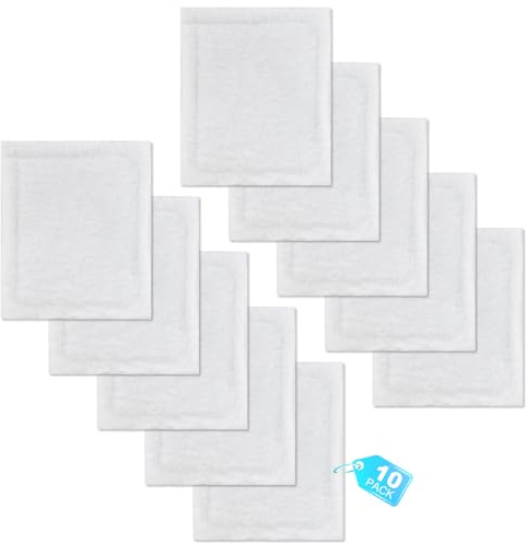 10 Pack Replacement Pads Compatible with Baseboard Buddy Cleaner Tool - Microfiber Reusable Cleaning Pads for Wet & Dry Use (Cleaner Tool NOT Included)