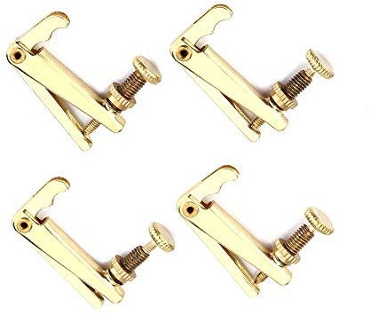 4 Stück Violine Feinstimmer, String Fine Adjuster Tuners Musikinstrument Zubehör für 3/4 4/4 Violine