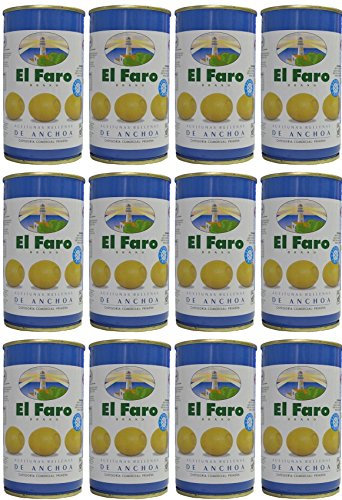 El Faro - Olive ripiene di acciughe 350 gr. - [Pack 12]