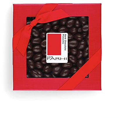 Rita Farhi Box of Luxury Belgian Dark Chocolate Pistachios 210 g - Palm Oil Free Recipe