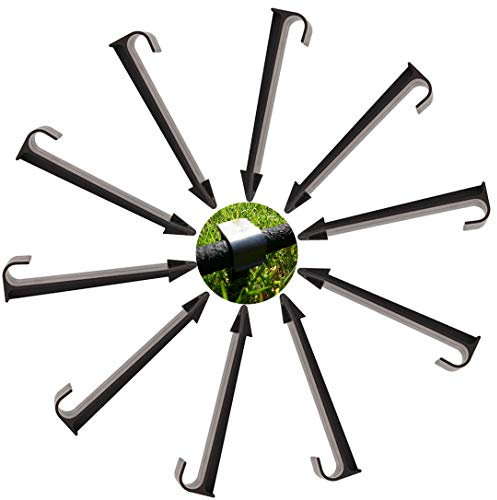 INTVN Ancre de Tuyau Piquet Ancrage Supports de Fixation au Sol pour Tuyau d'arrosage 50 Pièces