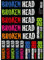Broken Head Aufkleber Bogen Color Flash A3-Format - Sticker - Decal - Dekor - Sponsoren Aufkleber für Auto, Motorrad usw.
