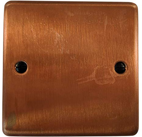 G&H CTC31 Standard Plate Tarnished Copper 1 Gang Single Blank Plate