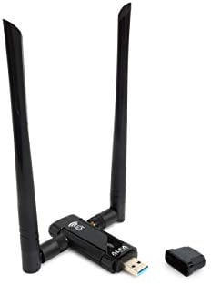 ALFA NETWORK Langzeit-Weit-Abdeckung Dual-Band AC1200 USB Wireless Wi-Fi-Adapter W/High-Sensitivity Externe Antenne - Windows, Macos & Kali Linux unterstützt