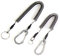 2er Pack FINN Outdoors Spiralkabel,Spiral Schlüsselanhänger, Sicherungsband, Schlüsselband, Sicherungsseil mit Karabiner: Haushalt, Boot, Angeln, Outdoor (Silber)