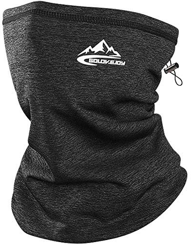 Unisex Schlauchschal Winter Multifunktionstuch Halstuch Mundschutz Elastisch Windabweisend Halswärmer Warm Fleece Gefüttert Nackenwärmer Einstellbar für Outdoor Radsport Ski Motorrad Laufen