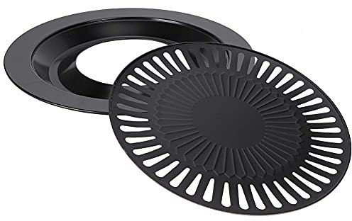 Stovetop Korean BBQ Grill Pan, Non-Stick Smokeless Barbecue Grill Pan for Indoor Outdoor Camping