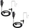 UAYESOK Auricolare Cuffia con tubo acustico per sorveglianza di sicurezza della polizia con microfono PTT Microfono per 2 pin Motorola CP040 CP140 Hytera TC-580 TC-610 Midland (confezione da 2)