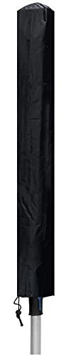 Duories Schutzhülle für Wäschespinne,wasserdichte Wäschespinne Schutzhülle,Reißfest Oxford-Gewebe Universal Abdeckung für Wäscheschirm Schutz für Wäschespinne mit Reißverschluss & Kordelzug,Schwarz