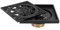 Siphon De Sol Exterieur, 10 * 10 cm Tout Cuivre Drain de Sol de Salle de Bain Noir Drain de Sol Invisibles Anti-Odeur Modèle Vintage Couvercle de Drain de Sol pour Douche Cuisine Hôtel