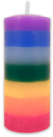 LAMARE Kerze der 7 Chakren – harmonisiert und aktiviert alle 7 Chakren – Öffnen Sie die Tür zu Ihrem Inneren – stabilisiert Körper – Grün – Leben.