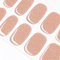 DANNI & TONI Halb ausgehärtete Gel Nagelfolien (Simply Sand) Nude Nackt Silber Einfarbig Glänzend Gel Nagel Aufkleber, Halbgehärtete Nagelfolie Nagelsticker Nageldesign Wraps 28 Aufkleber