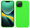 kwmobile Case for iPhone 14 Case - Slim Soft TPU Silicone Cover - Works with Wireless Charging - Lime Green