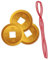 Amscan 9913290 - Lunar New Year Lucky Gold Coins & Red String Party Favours - 24 Pieces