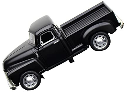 ibasenice Esstisch Auto Fertigmodell LKW Spielzeug Schwarz Model 1:18 Pick- Up- LKW- Auto- LKW- Skulptur Vintage LKW- Slotcar Auto 1 32 Modellauto Metall 1 24 Modellauto Opel Weihnachtsdeko