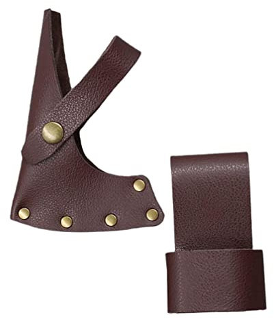 Yardwe Protective Sheath for Camping and Chopping Wood Leather Cover for Portable and Secure Case