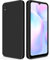 GiiYoon Hülle Kompatibel mit Xiaomi Redmi 9A, Hochwertiges Liquid Silicone Case, Rundumschutz Handyhülle, Kratzfestes Weiches Mikrofaserfutter- Schwarz