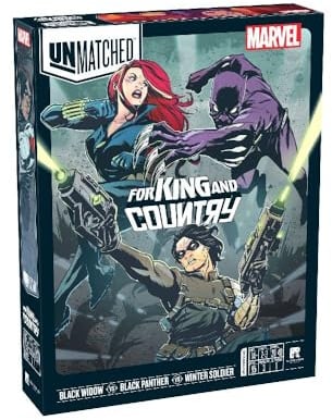 Restoration Games IELLO, Unmatched Marvel: For King and Country, Board Game, Ages 14+, 2-3 Players, 20-40 Minutes Playing Time