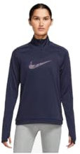 Nike FB4687-555 W NK DF Swoosh HBR Hz Pacer Maglia Lunga Donna Purple Ink/Disco Purple Taglia L