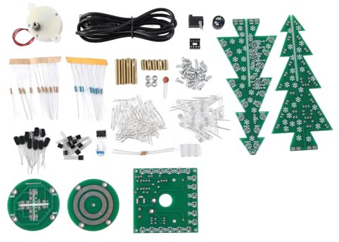 Elektronischer Weihnachtsbaum , Multifunktionaler DIY Baum Bausatz , 37 Bunte LEDs , Hervorragende Leiterplatte , DC 4–5 , 5 V , Einfache Installation für Weihnachtsdekoration