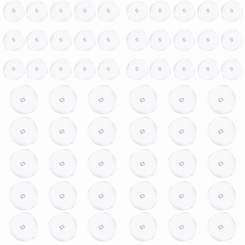 60pcs Gemischte GrößE Anti Wildfleisch Disc Wildfleisch Piercing 7mm 9mm No Pull Piercing Disc Wildfleisch Plättchen OhrringverschlüSse Ohrläppchen Patches für Ohrringe Stabilisierende Piercing Disc