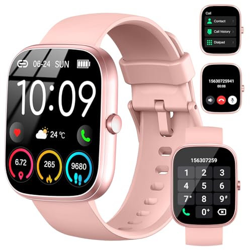 Smartwatch Uomo Donna, 1.91 Orologio Fitness con Effettua/Risposta Chiamate, 110+ Sportive Fitness Tracker con Contapassi Sonno Cardiofrequenzimetro SpO2, Impermeabil IP68 Smart Watch per Android iOS