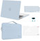 MOSISO Hülle Kompatibel mit MacBook Pro 14 Zoll 2024-2021 M4 M3 M2 M1 A3112/3185/3401 A2918/2992 A2779/2442,Hartschale Case&Sleeve Tasche&Tastaturschutz&Screen Film&Webcam Abdeckung,Baby Blau