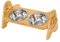 Raised Dog Bowls | Non-Slip Dog Food Bowls, Wooden Accessories for Cleaner Meals & Floor Feeding