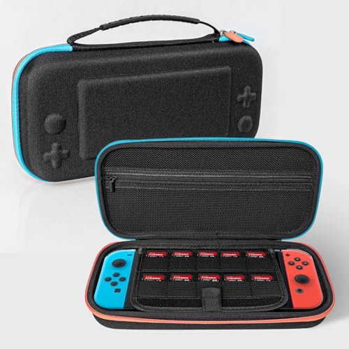 MANKIW Funda de Transporte para Nintendo Switch 2 con 10 Ranuras para Tarjetas de Juego - Funda portátil para Nintendo Switch 2 (2025) y Otros Accesorios