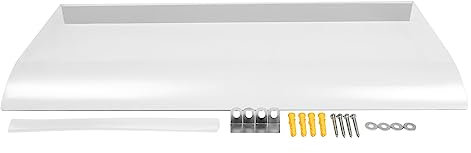 PC Porch Awning -40~130℃ Transparent Door Canopy 3.5mm Window Rain Shelter for Door, 80 * 40cm UV Resistant Outdoor Patio Front Back Home House Garden Shade Roof Cover Clear Waterproof