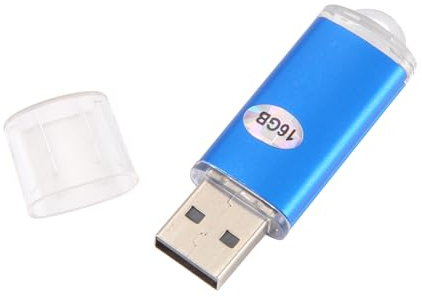 Bortivier USB Disco Memory Stick Flash Pen Drive U per Pc TV Colore: Blu capacità: 16 GB