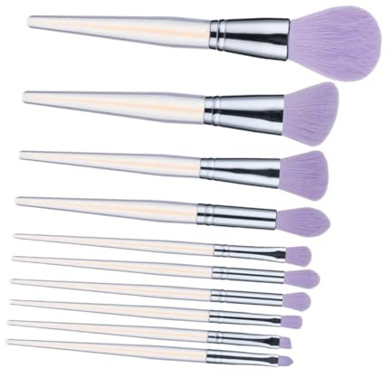 ELAYARD 10 Stück Teiliges Make up Pinselset mit Acrylgriffen Leichte und Tragbare Kosmetik pinsel für Augen make up Foundation und Concealer Geeignet für Damen und Anfänger