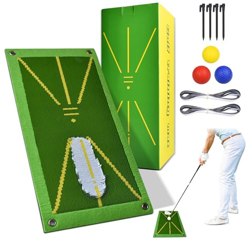VerteLife Golf Mat, Golf Training Mat with Instant Feedback Portable Swing Tranining Aid Golfs Hitting Mat Trace Strike Pad Path for Beginners & Advanced Players