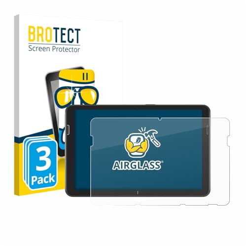 BROTECT Schutzglas für Zebra ET401 10.1 | 3 Stück Transparenter Displayschutz Made in Germany Schutzfolie Panzer Folie Glas 9H Anti-Fingerprint Einfache Montage Clear
