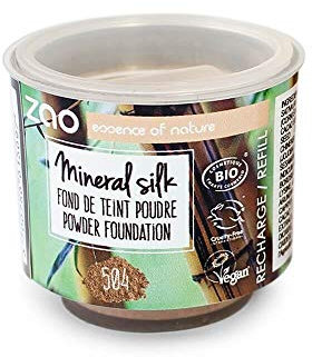 Zao - Refill - Nachfüllpackung - Mineralpuder - Mineral Silk - Nr. 504 / Neutral Beige - 13,5 g