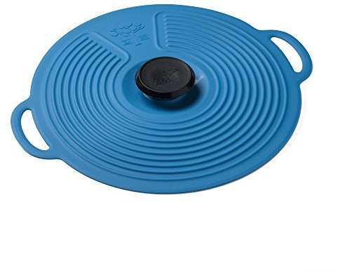 Zeal Silicone Keep Fresh Storage Airtight Seal Lid Reusable Eco-Friendly Classic Design Aqua (23cm, 9)