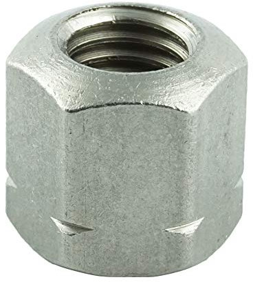 Eisenwaren2000 | M6 Sechskantmuttern (20 Stück) - 1,5 d hoch Lang-Mutter Form B - DIN 6330 - Edelstahl A2 V2A - rostfrei