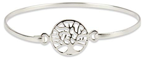 925 Solid 925 Sterling Silver Tree Of Life Bracelet
