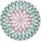 Nicole Knupfer Mandala Runde Teppich Vintage Boho Waschbar Teppich für Wohnzimmer Schlafzimmer Badezimmer Küche Beach Dekor (A2,100 x 100cm)