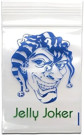 1000 JJ-Zipperbags Joker Head Druckverschlussbeutel | Baggie | Plastiktüte - 60x80mm - 70µm