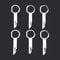 Jieddey Car Radio Removal Keys,6 Pack Stainless Steel Stereo Extraction Tools Pins Compatible With Ford Focus Fiesta Mondeo Audi Mercedes